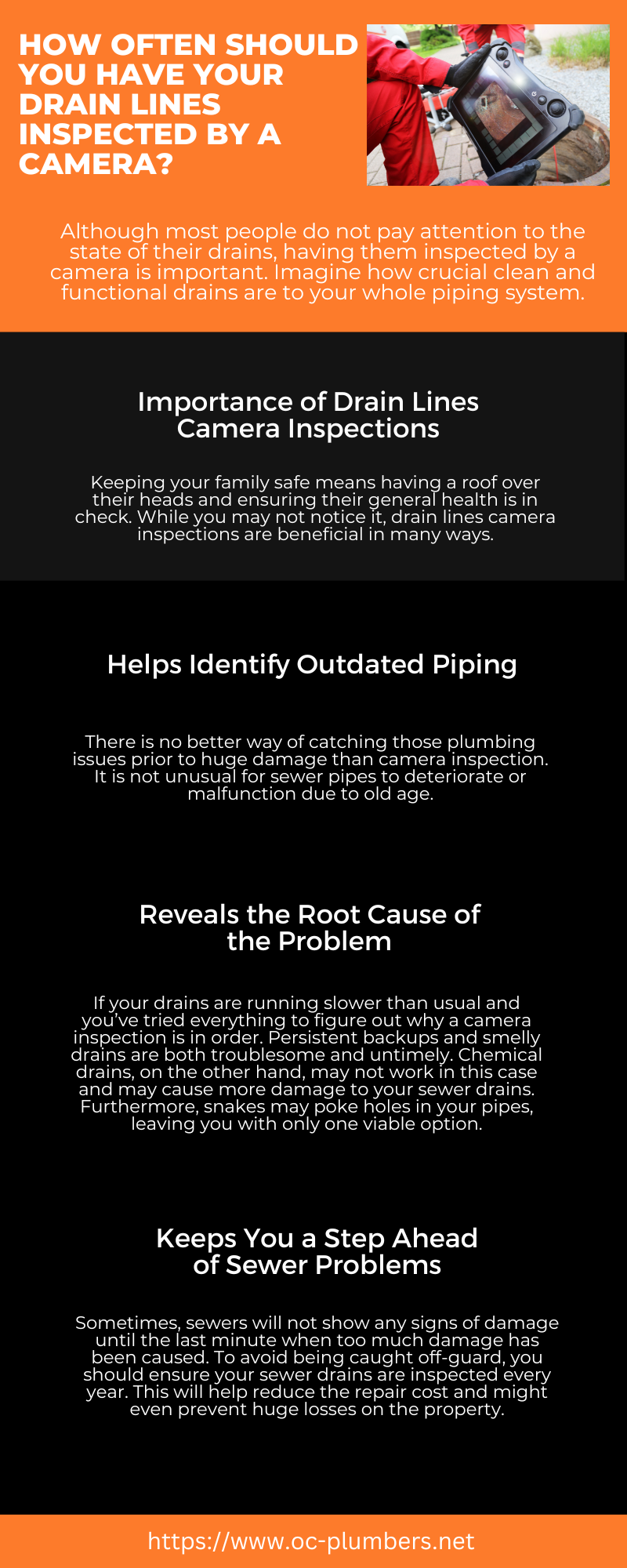 How Often Should You Have Your Drain Lines Inspected by A Camera